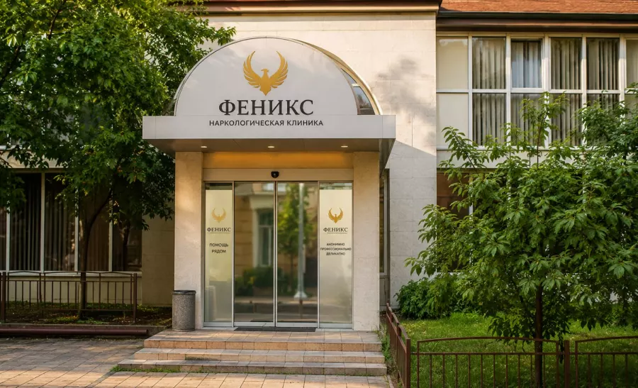 Вход в наркологическую клинику «Феникс» в Сегеже